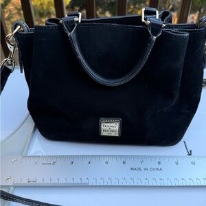 Dooney and Bourne black suede bag